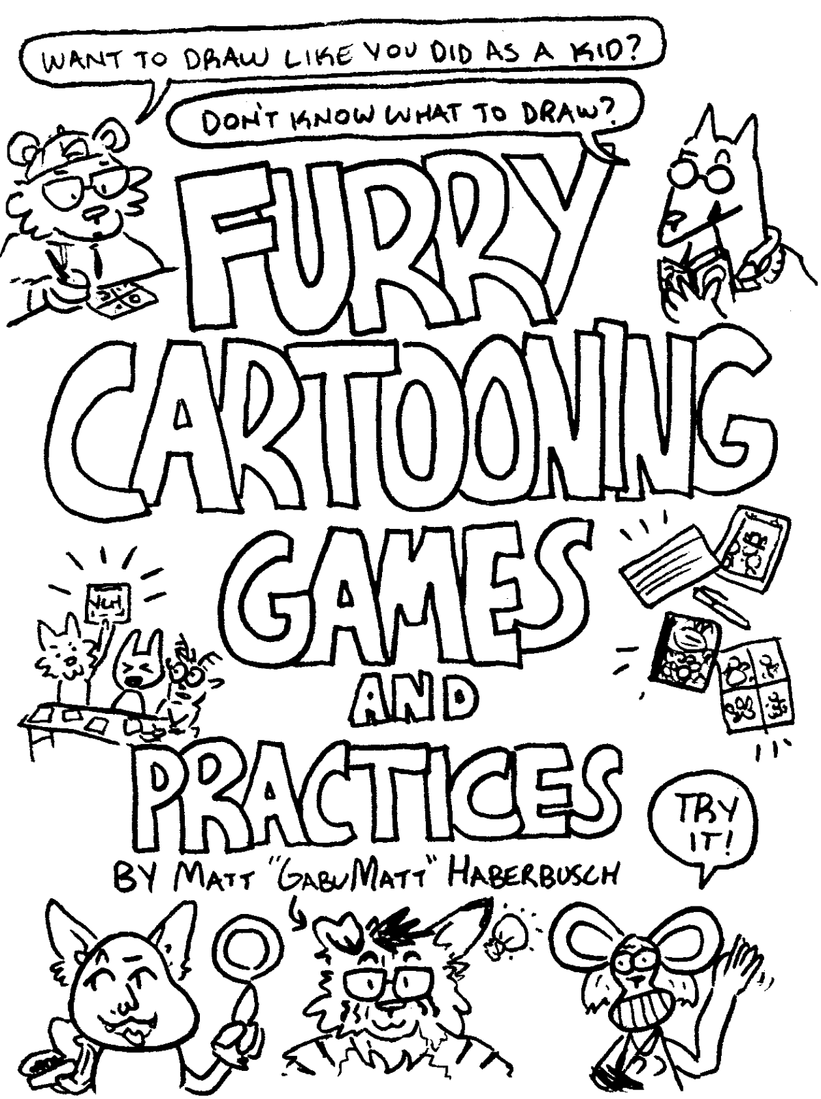 Furry Cartooning Games and Practices: Full&nbsp;Zine!